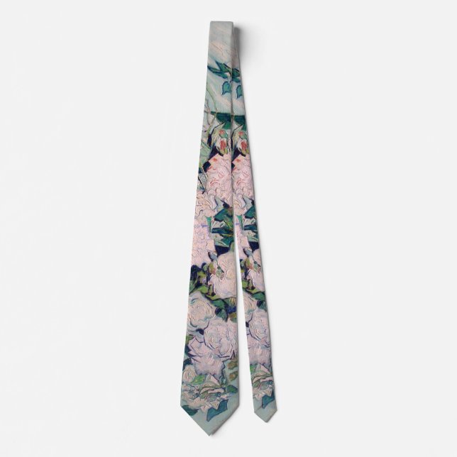 White Roses-1890-Vincent van Gogh   Tie (Front)