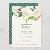 White Roses Baby Baptism and Brunch