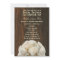 White Roses & Barnwood Rustic Bridal Shower Invite