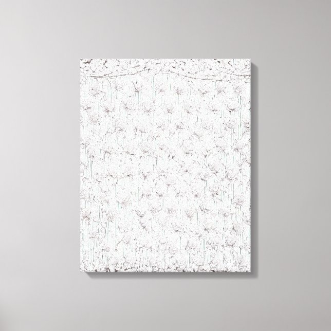 White Roses F Canvas Print (Front)