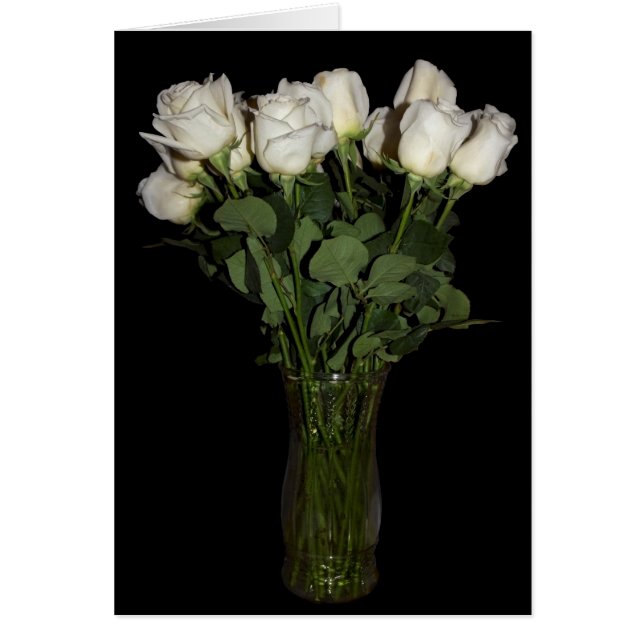White Roses Floral Flower Photography (Front)