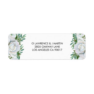 White Roses Greenery Foliage Wedding