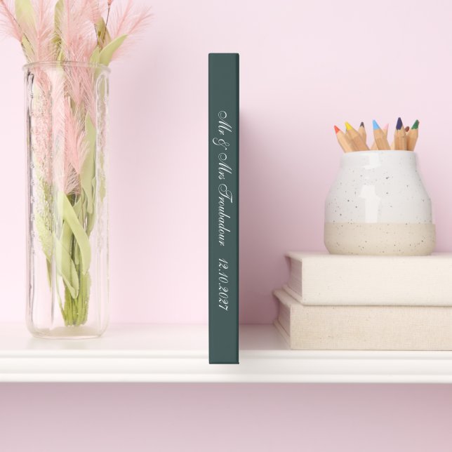 White Roses  Guest Book (Spine)