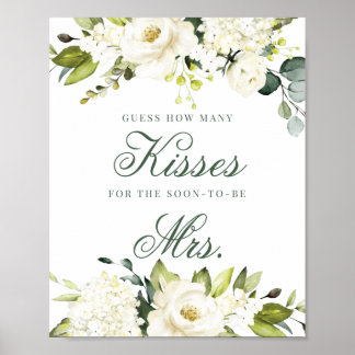 White Roses How Many Kisses Sign
