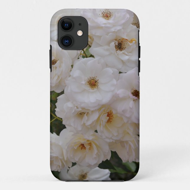 White Roses in Bloom Phone Case (Back)