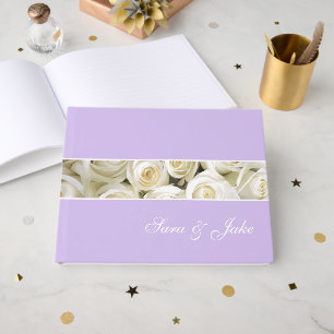 White Roses Non-Foil Guest Book