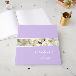 White Roses Non-Foil Guest Book