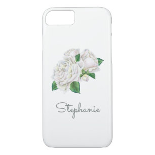 White Roses Pretty Watercolor Case-Mate iPhone Case