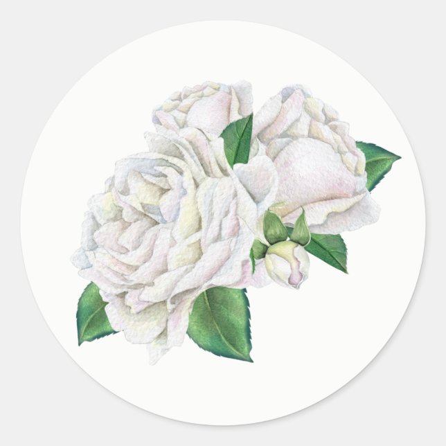 White Roses Stickers (Front)