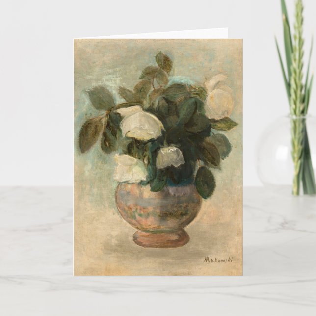 White Roses | Tadeusz Makowski Card (Front)