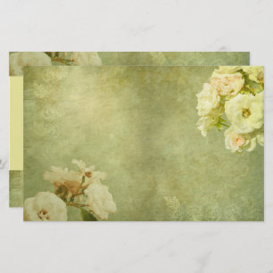 White Roses Vintage  Stationery