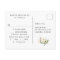 White  Roses Wedding RSVP with Meal Choice