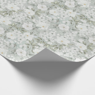 White Roses Wrapping Paper