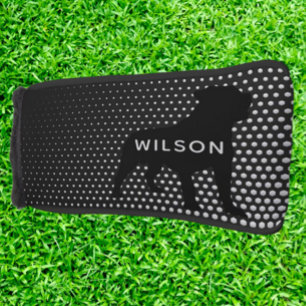 WHITE Rottweiler PUTTER Golf Head Cover