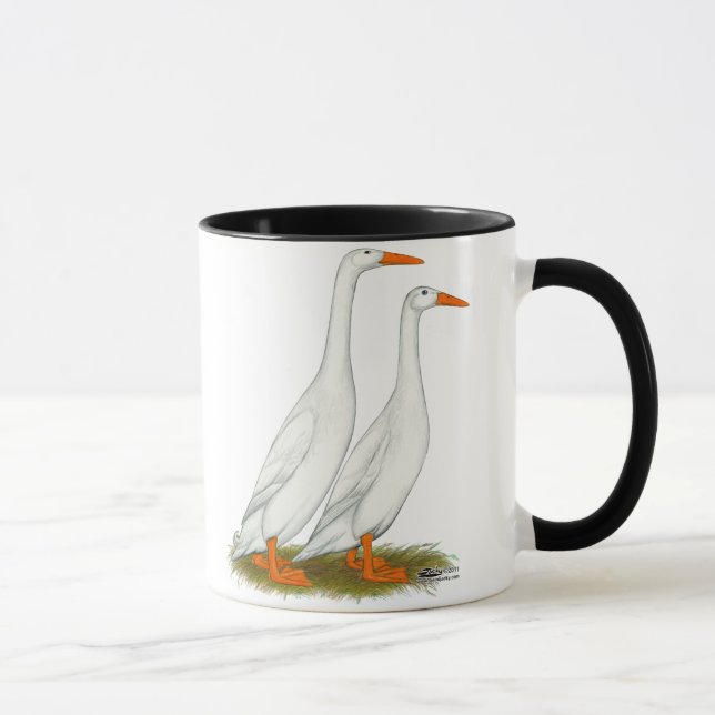 White Runner Ducks Mug (Right)