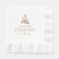 White Rustic Boho Pumpkin Baby Shower