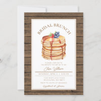 White Rustic Fruit Pancake Bridal Shower Brunch