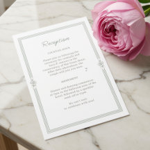 White & Sage | Minimalist Script Wedding Reception