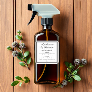 White   Sage Smudge Spray Bottle Labels