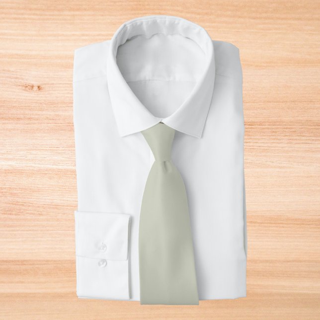 White Sage Solid Color Tie (Creator Uploaded)
