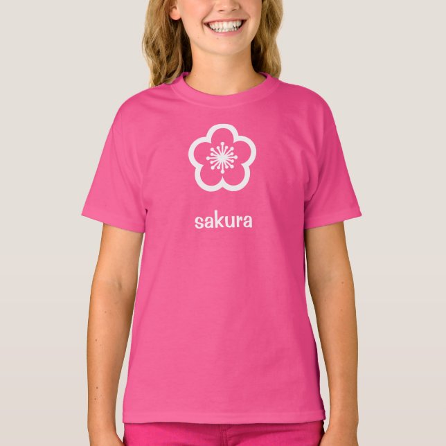 White Sakura Blossom T-Shirt (Front)