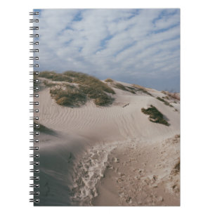 WHITE SAND AND GREEN GRASS FIELD NOTEBOOK