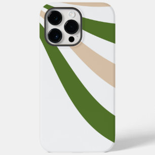 White, Sand and Palm Green Wave Case-Mate iPhone 14 Pro Max Case