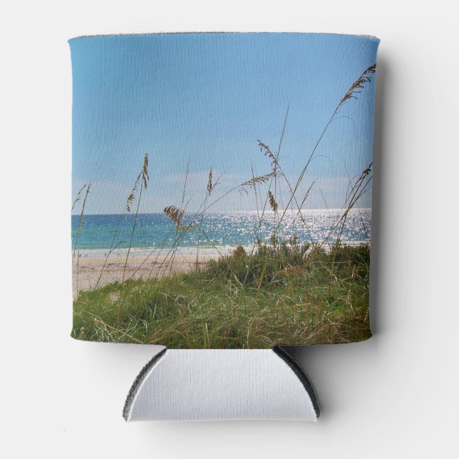 White Sand and Sun Can Cooler (Front)