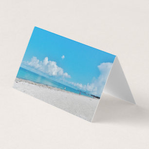 White Sand Beach Business Card