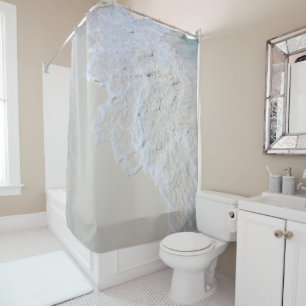 White Sand Beach Caribbean Sea Dream 1 Shower Curtain