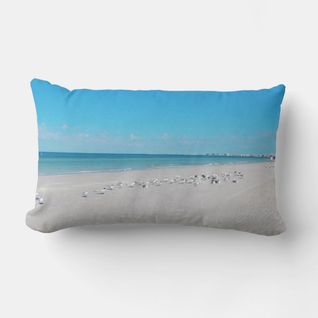 White Sand Beach Lumbar Cushion (Front)