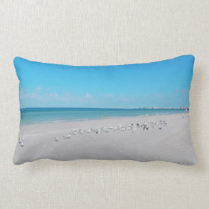 White Sand Beach Lumbar Cushion