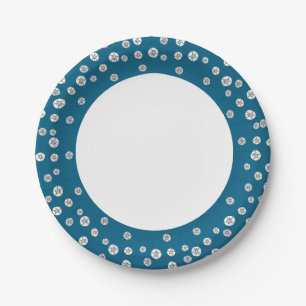 White Sand Dollars Paper Plate