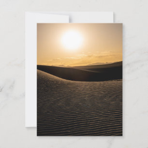 White Sand Dunes National Park Sunset Postcard