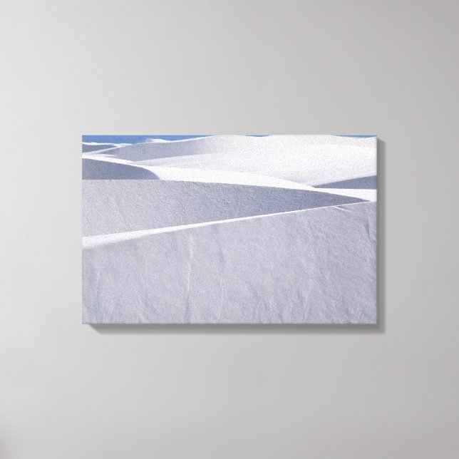White Sand Dunes Under Blue Sky 2 Canvas Print (Front)