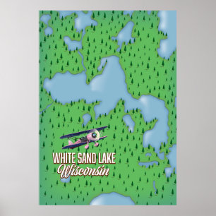 White sand lake Wisconsin Poster