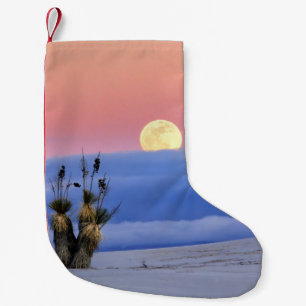 WHITE SAND SMALL CHRISTMAS STOCKING