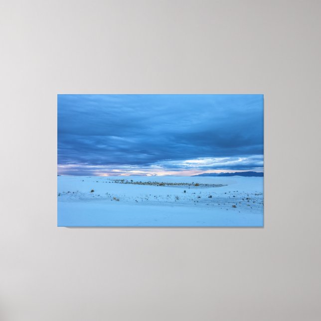 White Sands at Early Dawn Canvas Print (Front)