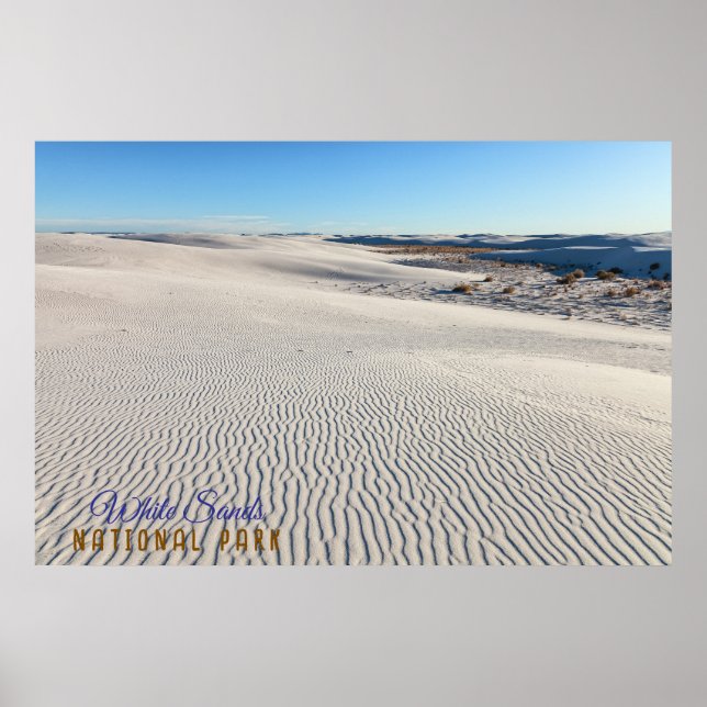 White Sands Dunes Poster (Front)