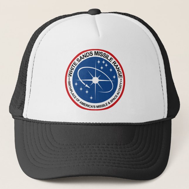 White Sands Missile Range Emblem Trucker Hat (Front)