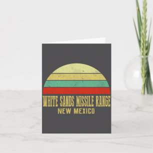 White Sands Missile Range New Mexico Vintage Retro Card