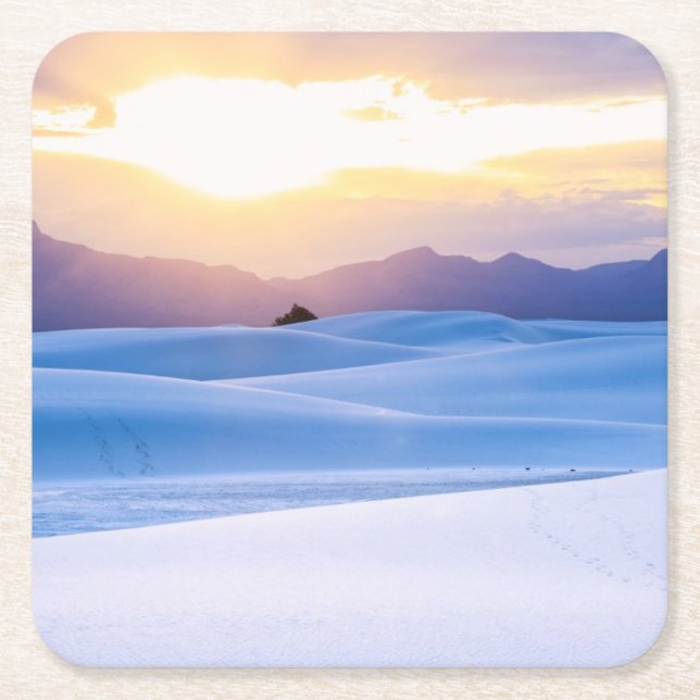 White Sands National Monument 3 Square Paper Coaster (Front)