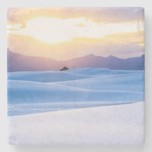 White Sands National Monument 3 Stone Coaster