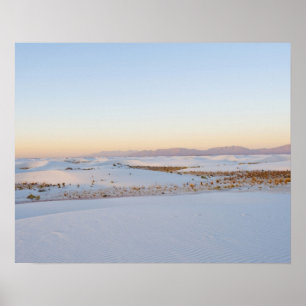 White Sands National Monument, Transverse Dunes Poster