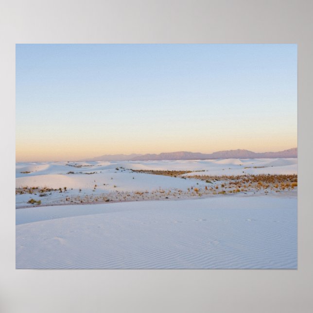 White Sands National Monument, Transverse Dunes Poster (Front)