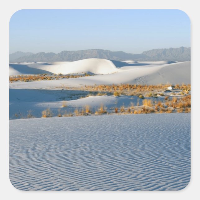White Sands National Monument, Transverse Dunes Square Sticker (Front)