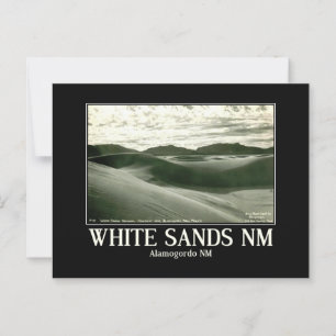White Sands National Monument, Vintage Inspired Postcard