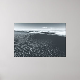 White Sands National Park bw Canvas Print