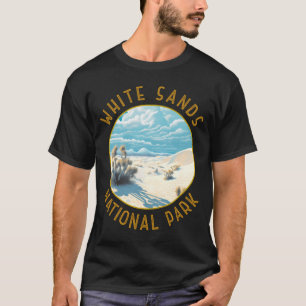 White Sands National Park Distressed Circle _3  T-Shirt