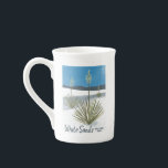 White Sands National Park New Mexico Gypsum Yucca Bone China Mug<br><div class="desc">Check out this awesome coloured pencil illustration of beautiful White Sands National Park and get ready to explore these white gypsum dunes! Check out my shop for more designs too! Collect all the parks, I'm creating new ones all the time. Check out my shop for more hiking, camping, vanlife, birds...</div>